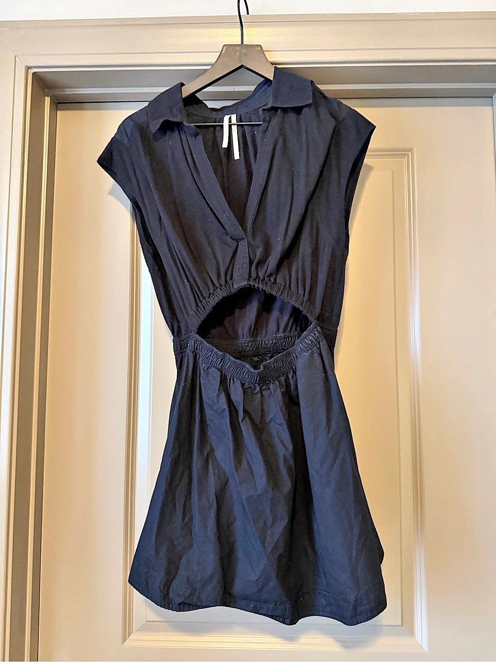 Anthropologie Black Mini Dress Size Medium